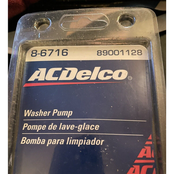 Windshield Washer Pump ACDelco 8-6716 89001128 For Multiple GM Cars 1991-2000 - Picture 3 of 9